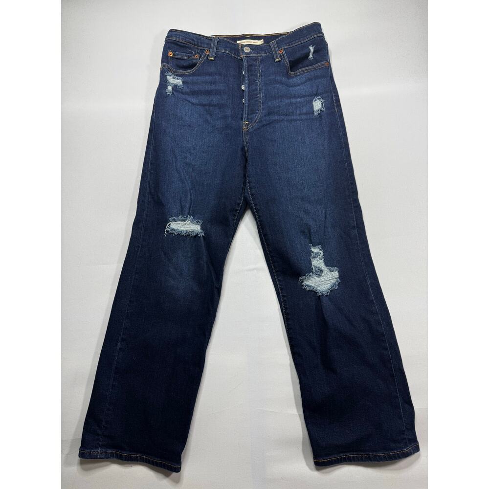 Levi's Women's Distressed Ribcage Straight Ankle Button Fly Jeans - Size 29x27*